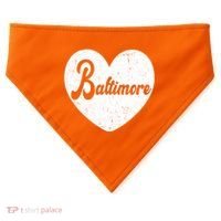 Baltimore Heart Baseball Sports Fan USA-Made Doggie Bandana thumb 0