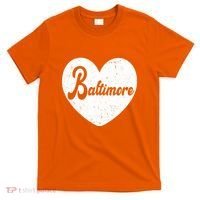 Baltimore Heart Baseball Sports Fan T-Shirt thumb 0