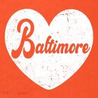 Baltimore Heart Baseball Sports Fan Mousepad thumb 1