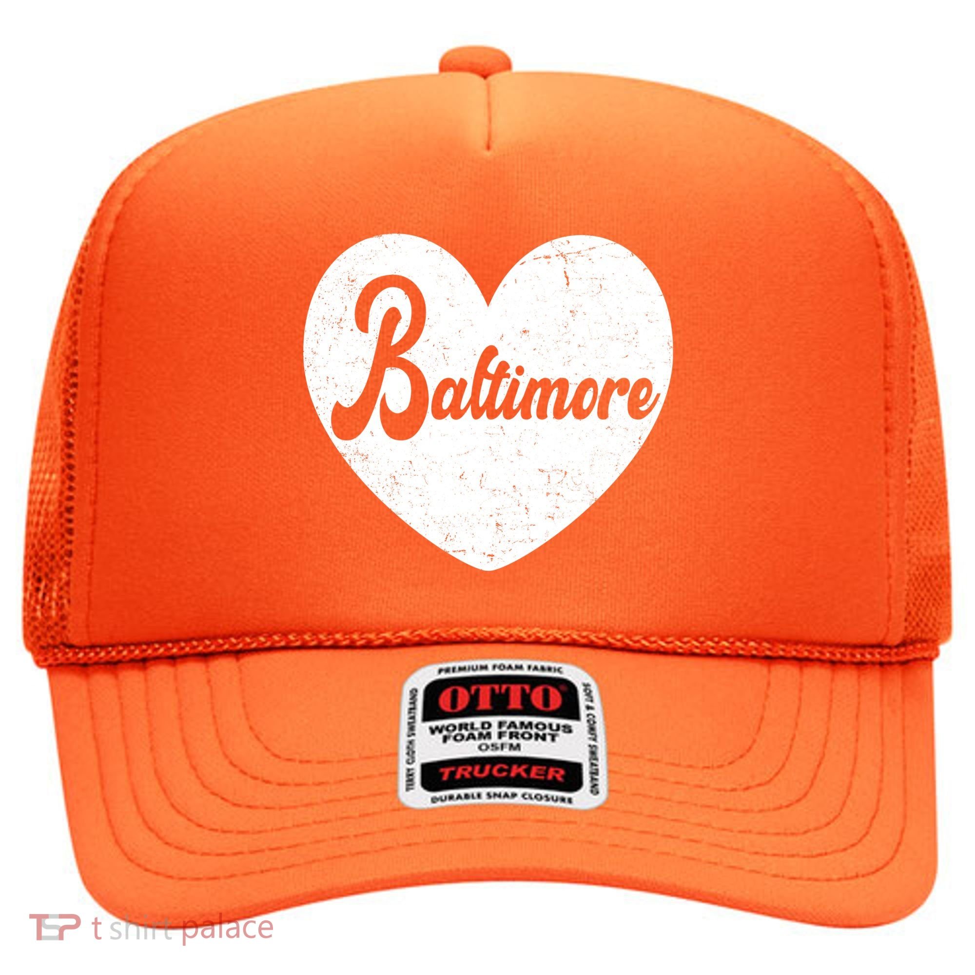 Baltimore Heart Baseball Sports Fan Hat