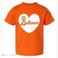 Baltimore Heart Baseball Sports Fan Toddler T-Shirt thumb 0