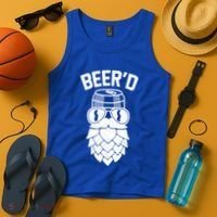BeerD Hop Beard For Beer Ers Costume Cool Gift Tank Top thumb 4