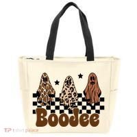 BooJee Halloween Bougie Ghost Funny Tote Bag thumb 0