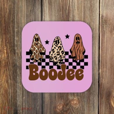 BooJee Halloween Bougie Ghost Funny Coaster