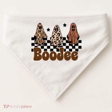BooJee Halloween Bougie Ghost Funny USA-Made Doggie Bandana