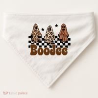 BooJee Halloween Bougie Ghost Funny USA-Made Doggie Bandana thumb 0