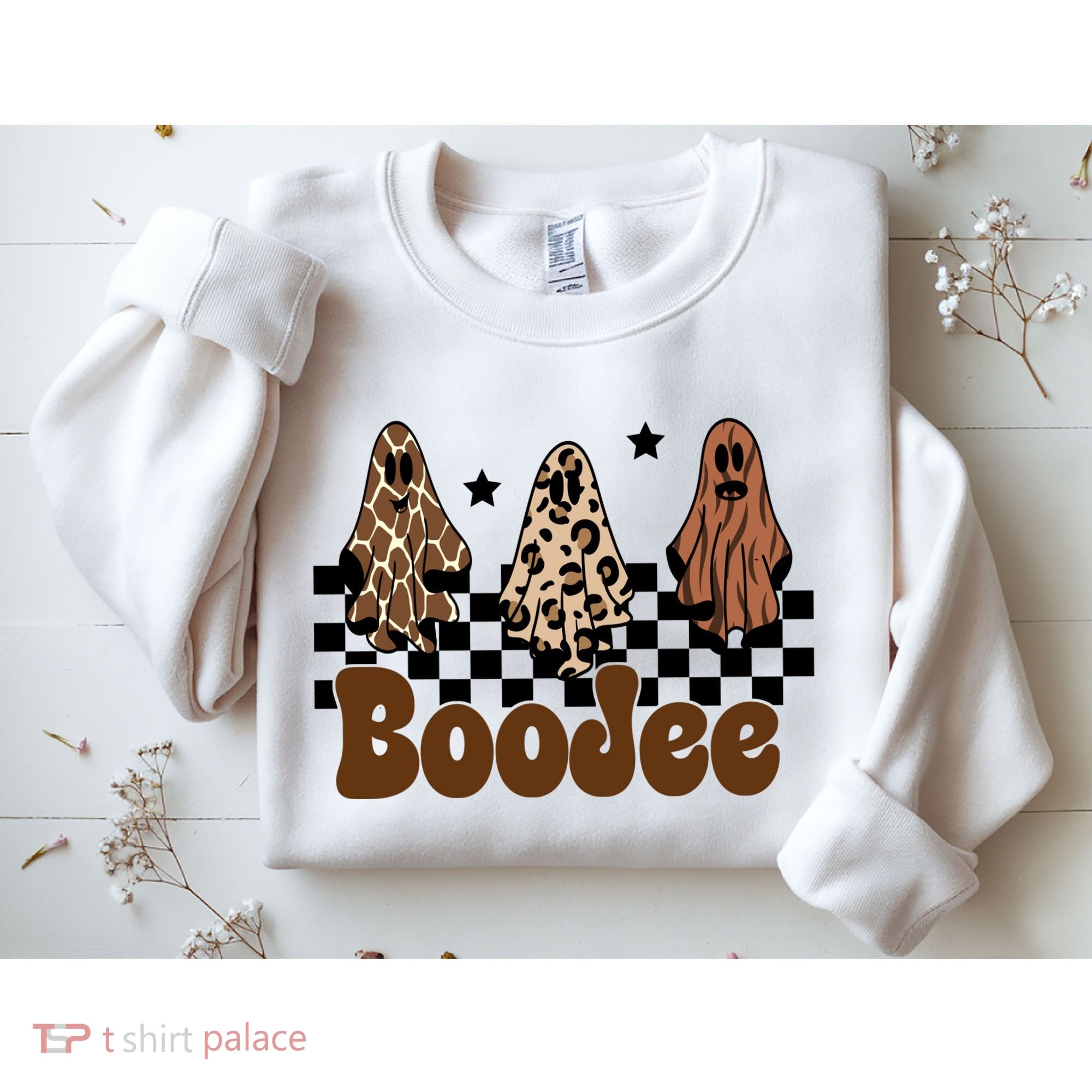 BooJee Halloween Bougie Ghost Funny Sweatshirt