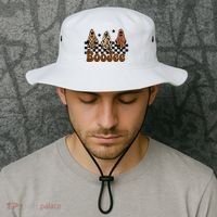 BooJee Halloween Bougie Ghost Funny Bucket Hat thumb 2
