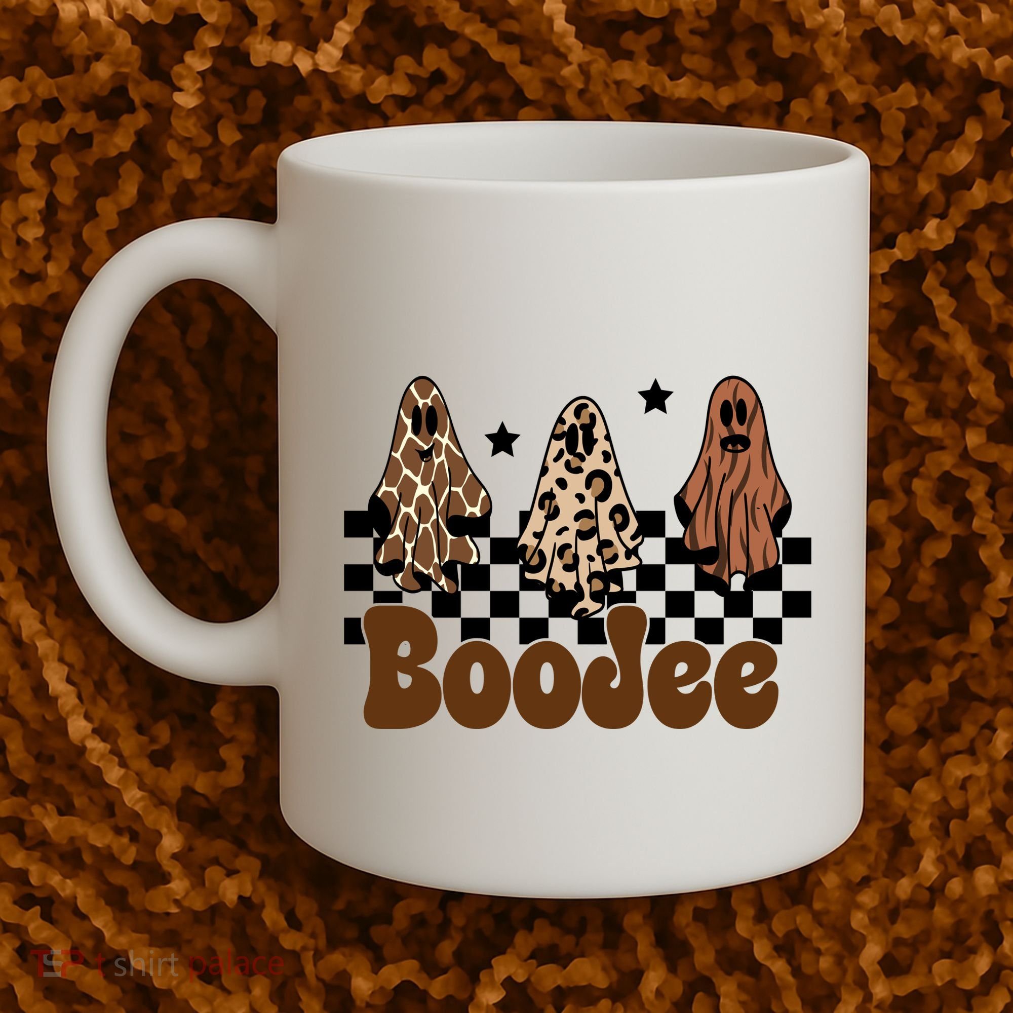 BooJee Halloween Bougie Ghost Funny Coffee Mug