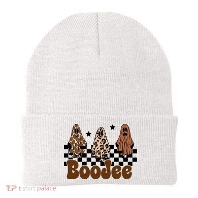 BooJee Halloween Bougie Ghost Funny Beanie