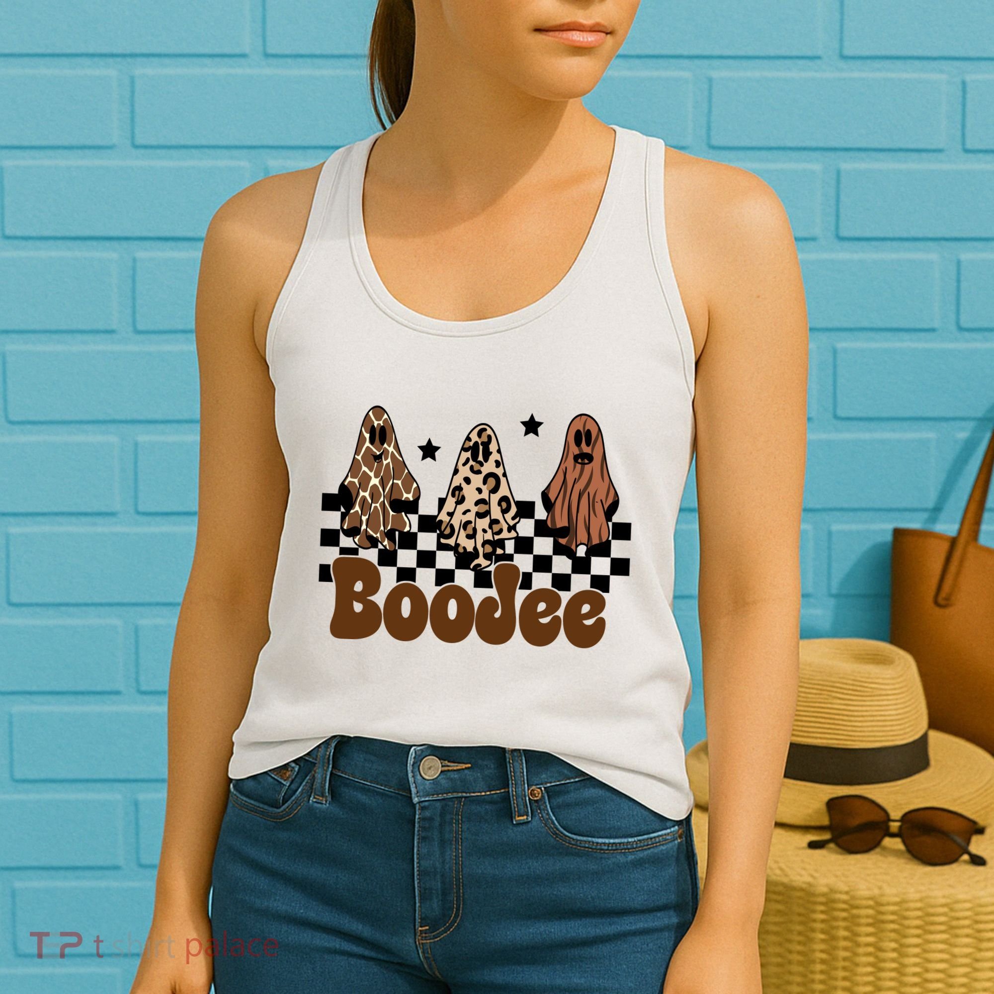 BooJee Halloween Bougie Ghost Funny Women's Tank Top
