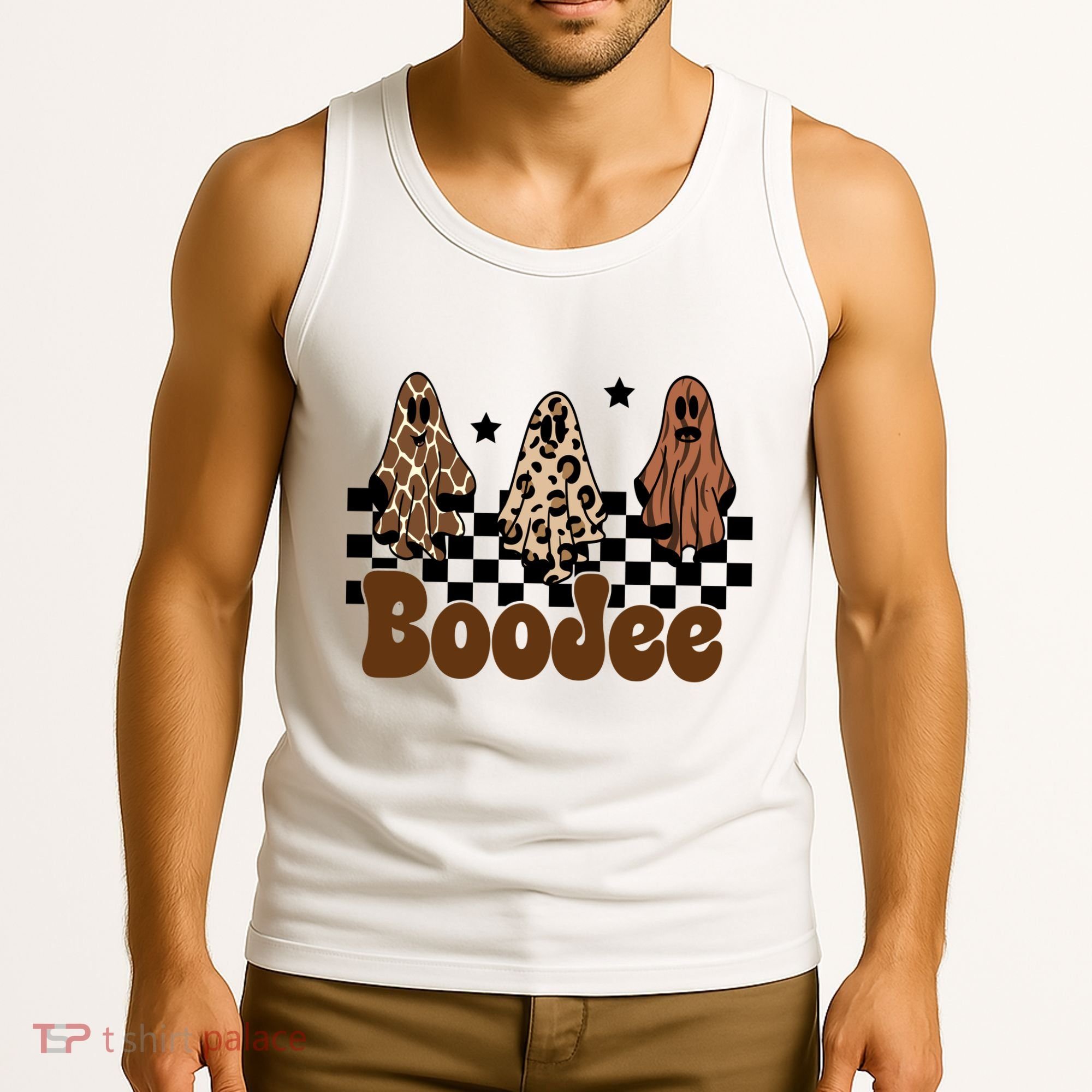 BooJee Halloween Bougie Ghost Funny Tank Top