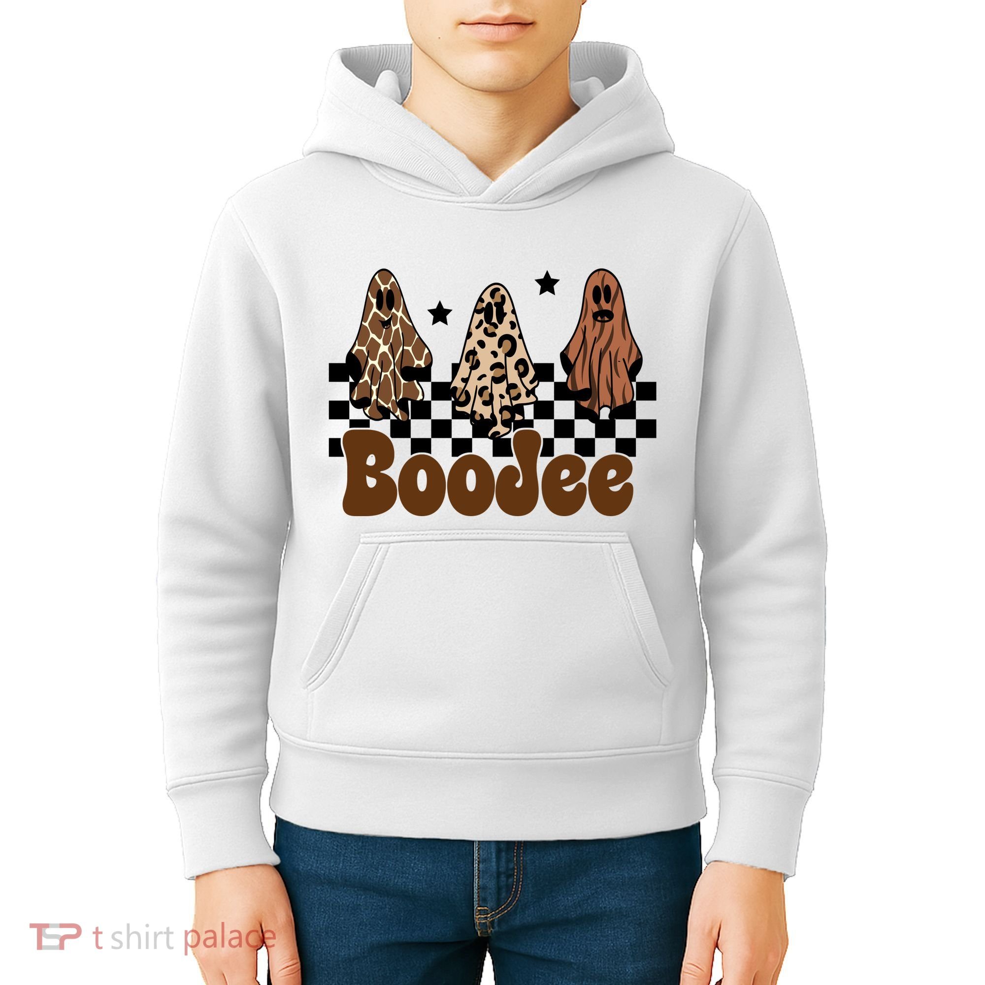 BooJee Halloween Bougie Ghost Funny Kids Hoodie