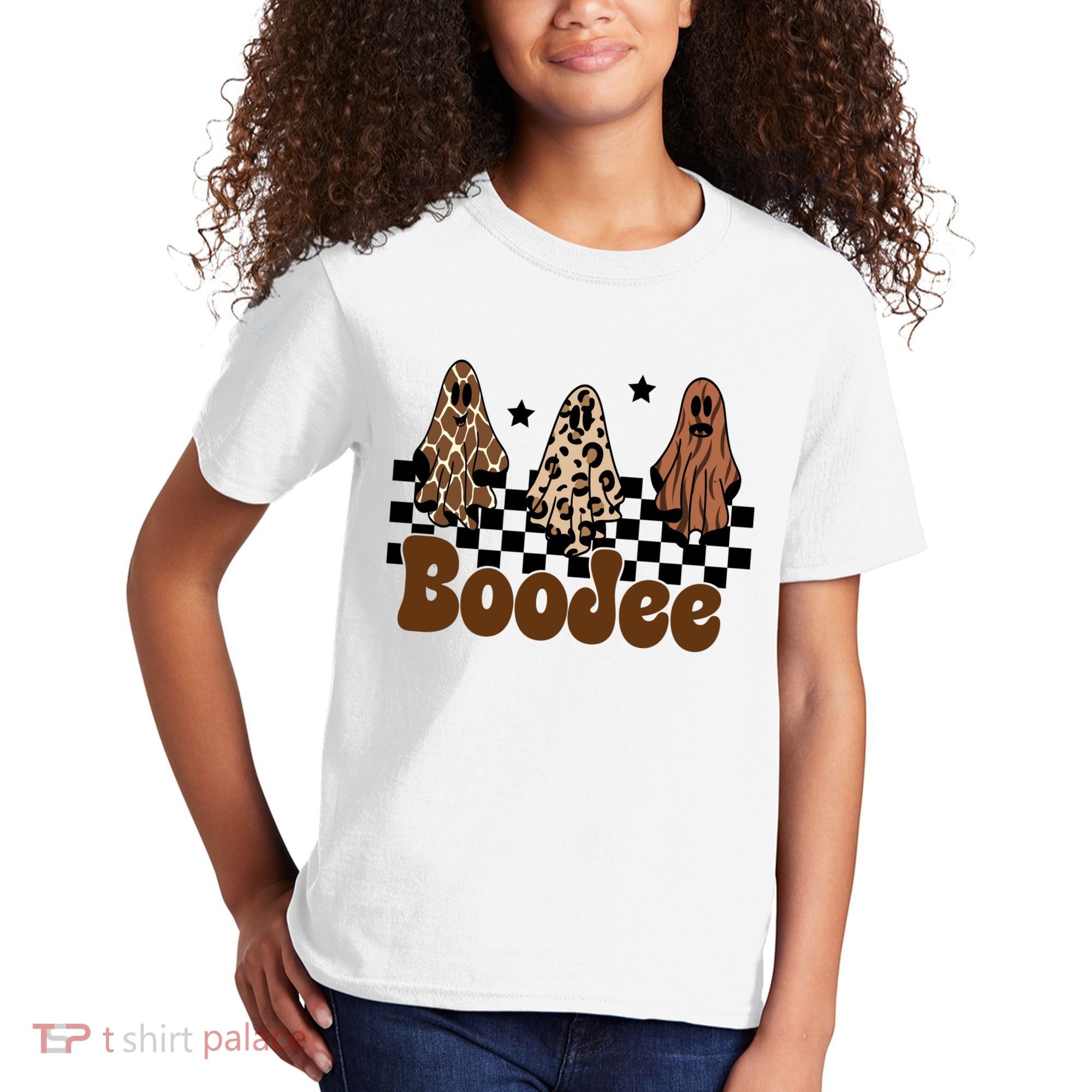 BooJee Halloween Bougie Ghost Funny Kids T-Shirt