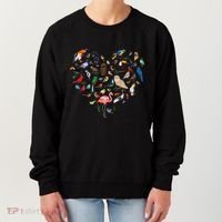 Bird Heart Birding BirdWatching Birder Bird Watcher Women's Sweatshirt thumb 0