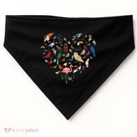 Bird Heart Birding BirdWatching Birder Bird Watcher USA-Made Doggie Bandana thumb 0
