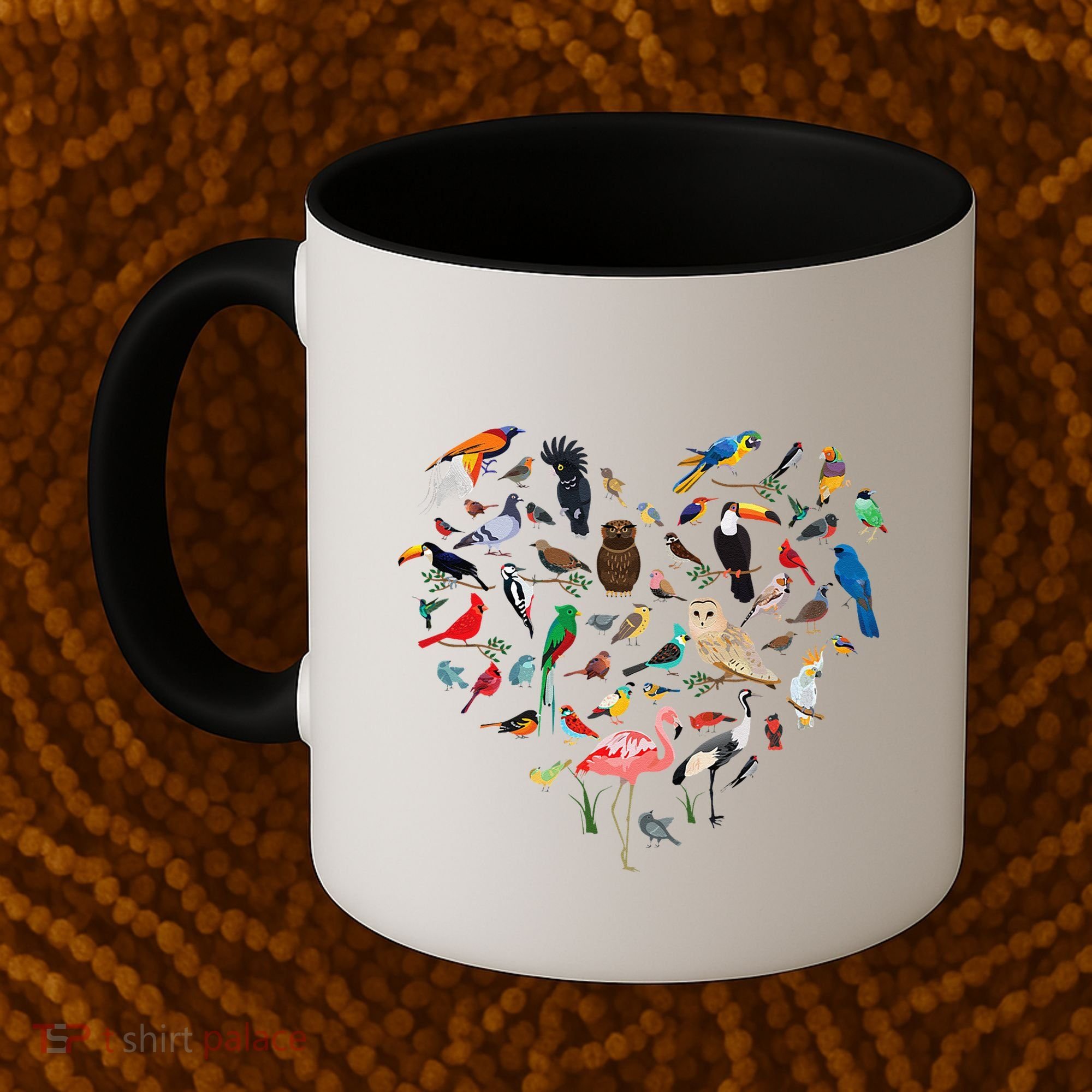 Bird Heart Birding BirdWatching Birder Bird Watcher Coffee Mug