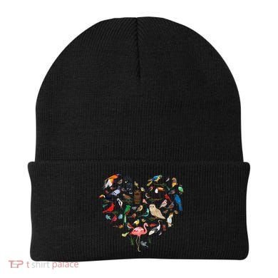 Bird Heart Birding BirdWatching Birder Bird Watcher Beanie