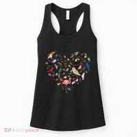 Bird Heart Birding BirdWatching Birder Bird Watcher Women's Tank Top thumb 0