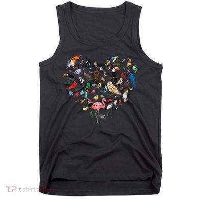 Bird Heart Birding BirdWatching Birder Bird Watcher Tank Top