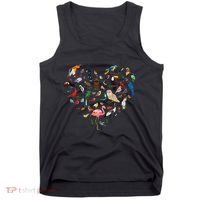 Bird Heart Birding BirdWatching Birder Bird Watcher Tank Top thumb 0