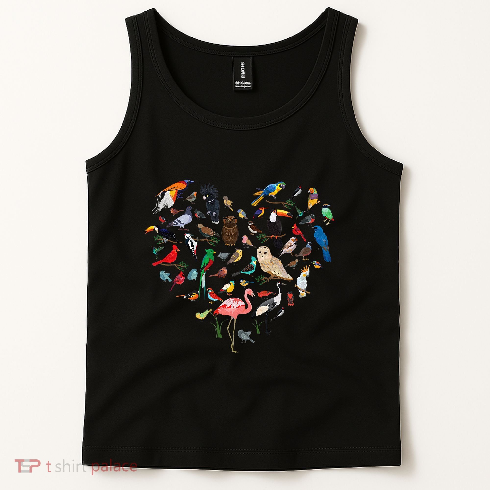 Bird Heart Birding BirdWatching Birder Bird Watcher Tank Top