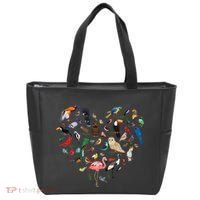 Bird Heart Birding BirdWatching Birder Bird Watcher Tote Bag thumb 0