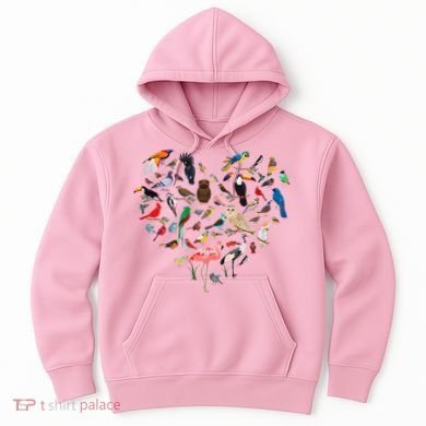 Bird Heart Birding BirdWatching Birder Bird Watcher Hoodie
