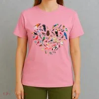 Bird Heart Birding BirdWatching Birder Bird Watcher T-Shirt thumb 4
