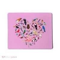 Bird Heart Birding BirdWatching Birder Bird Watcher Mousepad thumb 0