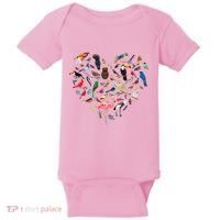 Bird Heart Birding BirdWatching Birder Bird Watcher Baby Bodysuit thumb 0