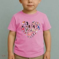 Bird Heart Birding BirdWatching Birder Bird Watcher Toddler T-Shirt thumb 2