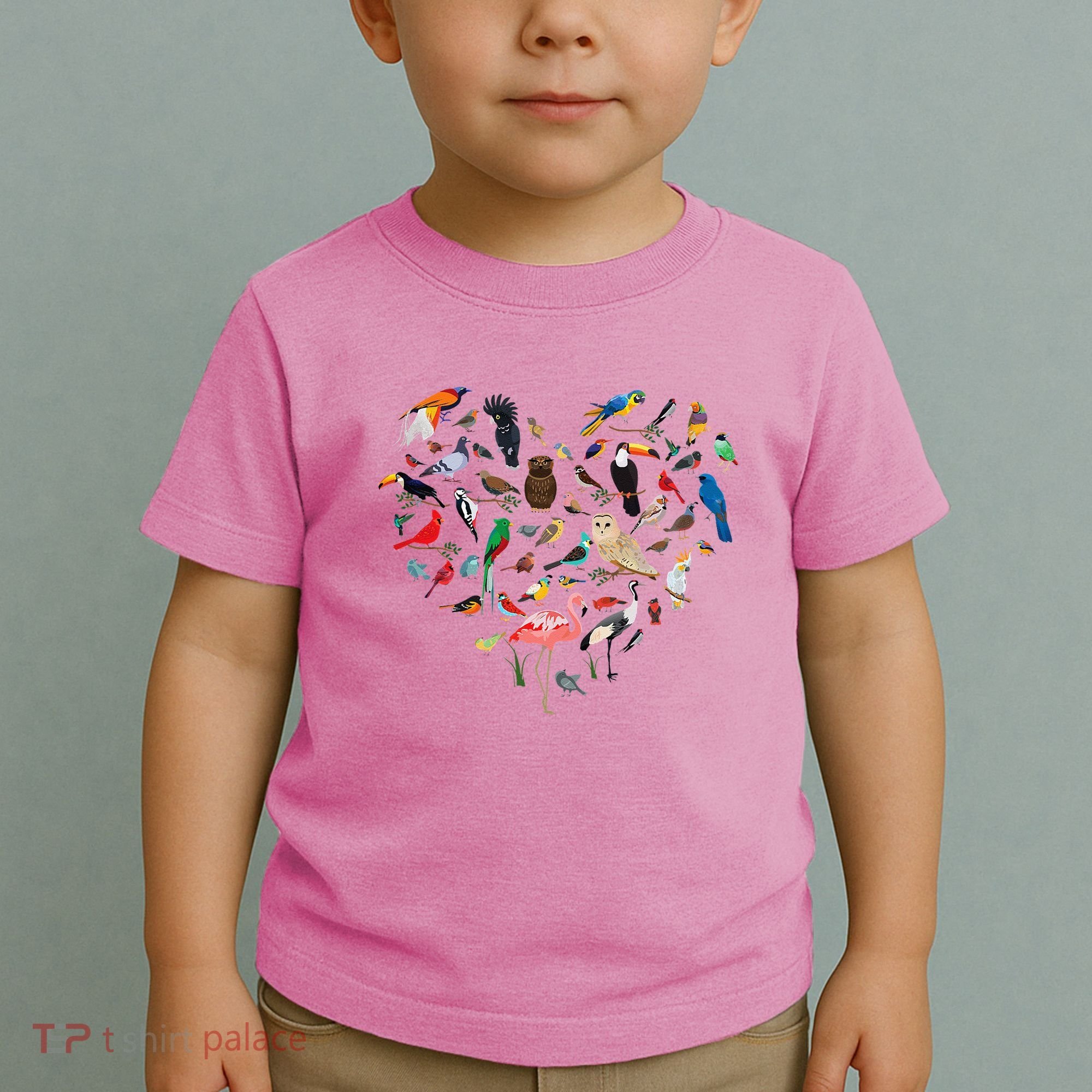 Bird Heart Birding BirdWatching Birder Bird Watcher Toddler T-Shirt