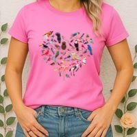 Bird Heart Birding BirdWatching Birder Bird Watcher Women's T-Shirt thumb 2