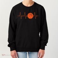 Basketball Heartbeat Basketball lovers player Women's Sweatshirt thumb 0