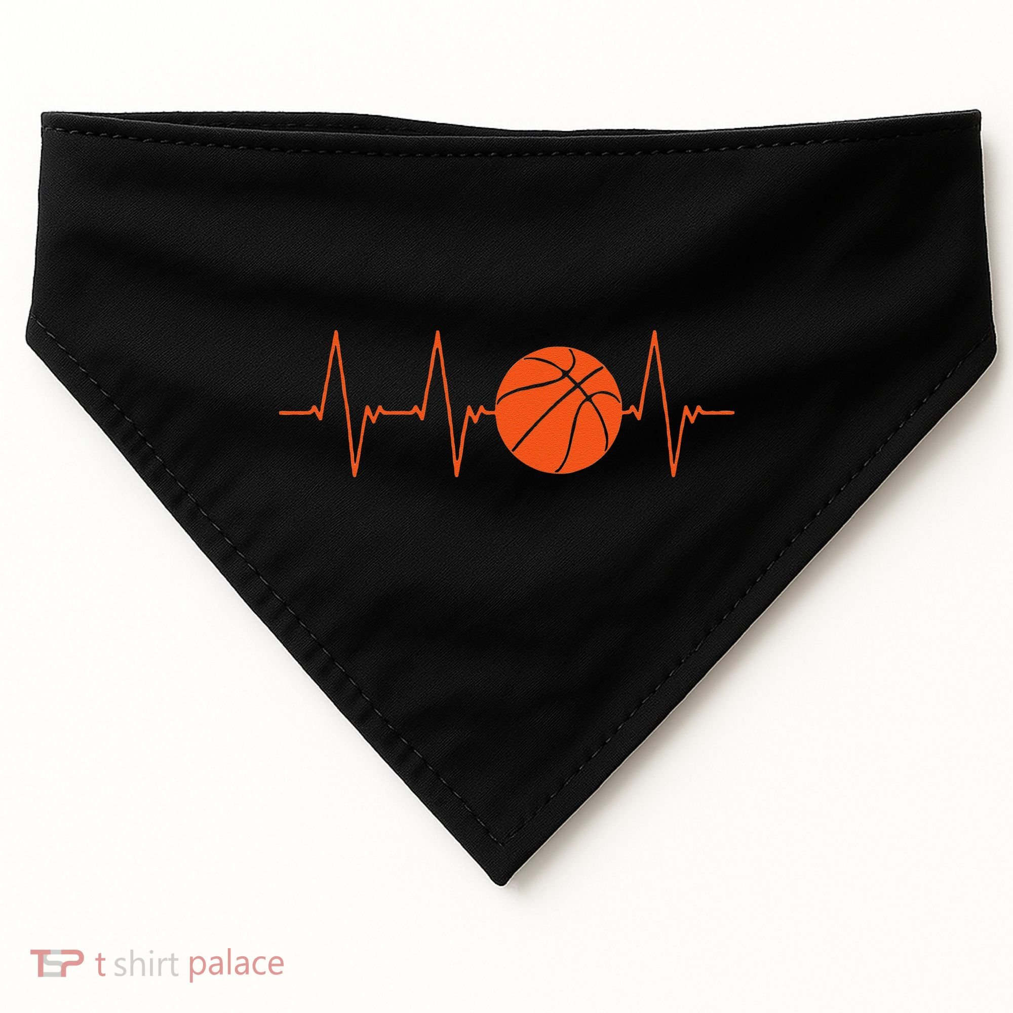 Basketball Heartbeat Basketball lovers player USA-Made Doggie Bandana
