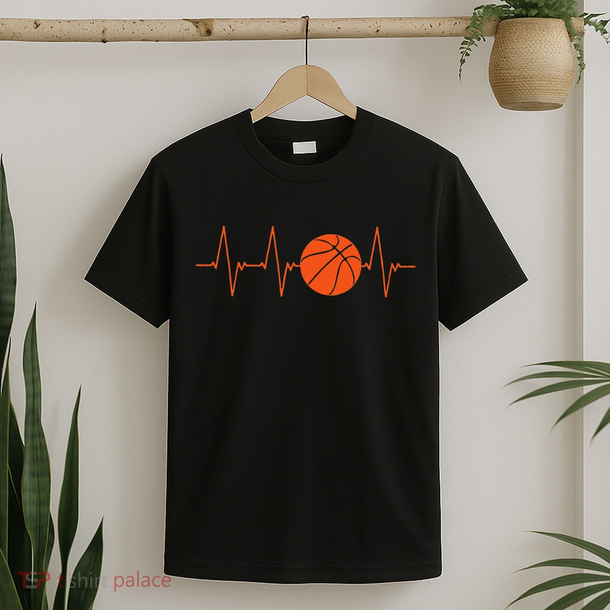 Basketball Heartbeat Basketball lovers player T-Shirt
