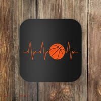 Basketball Heartbeat Basketball lovers player Coaster thumb 0