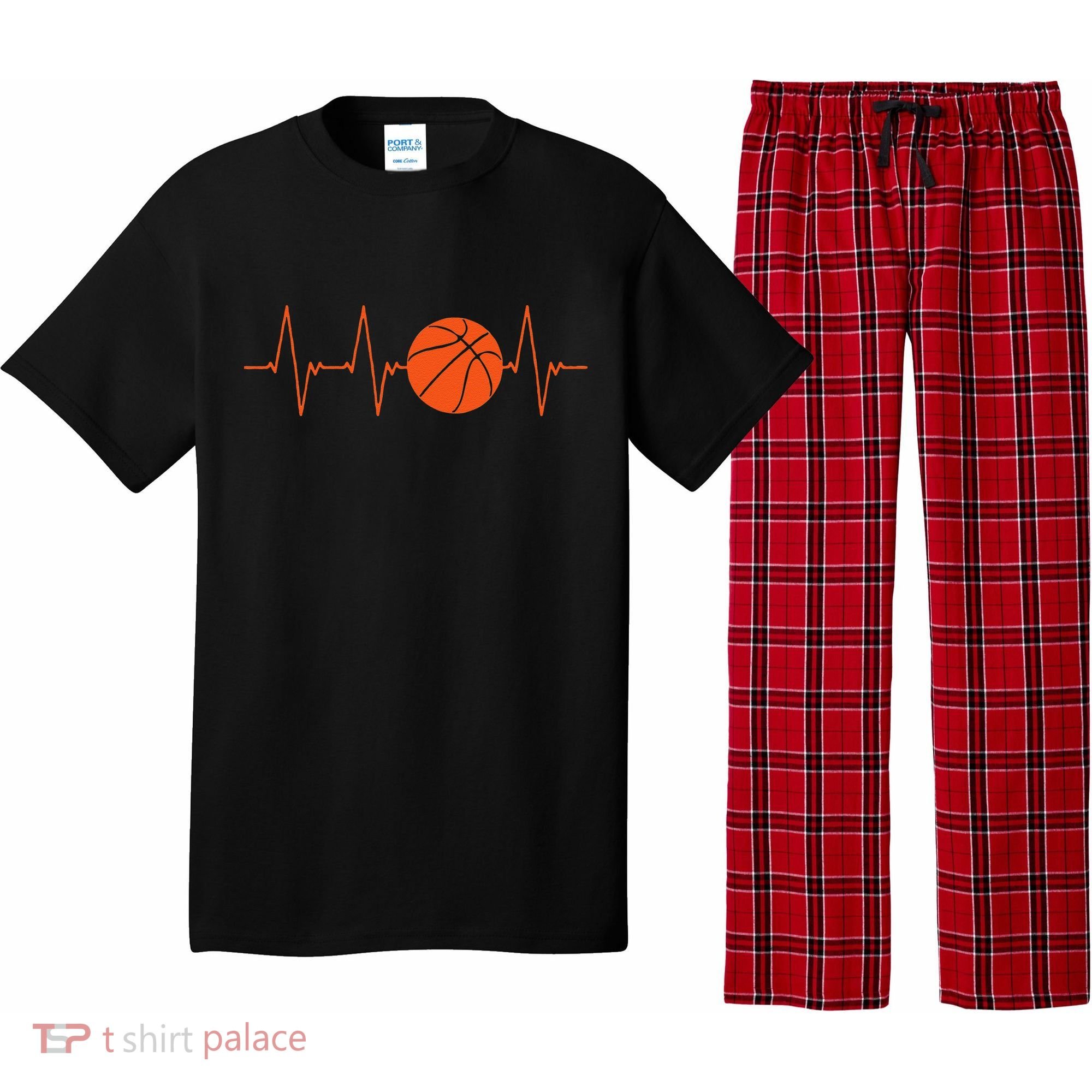 Basketball Heartbeat Basketball lovers player Pajama Set