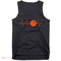 Basketball Heartbeat Basketball lovers player Tank Top thumb 0