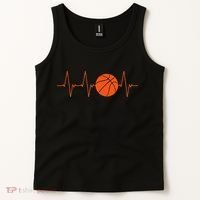 Basketball Heartbeat Basketball lovers player Tank Top thumb 2