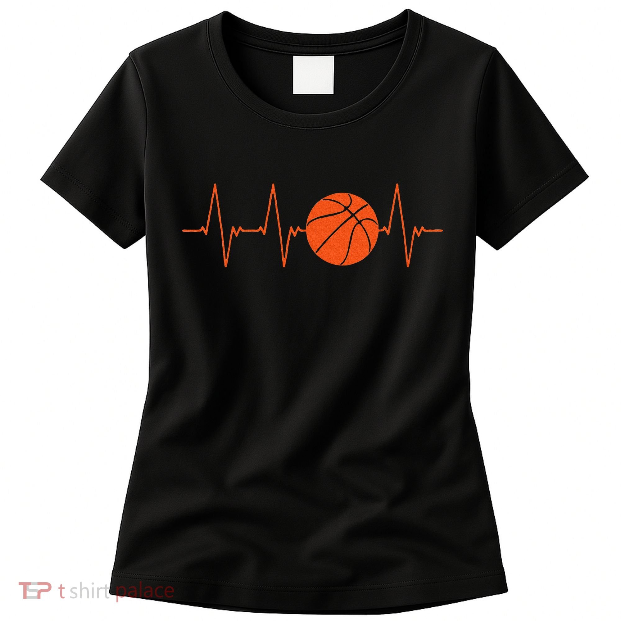 Basketball Heartbeat Basketball lovers player Women's T-Shirt