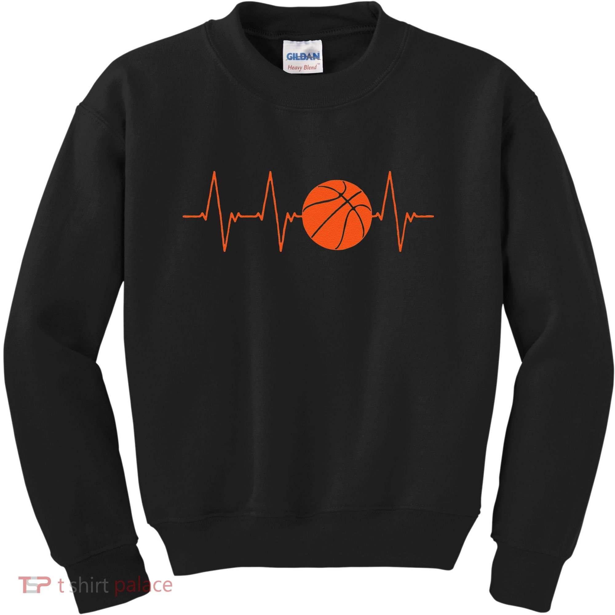 Basketball Heartbeat Basketball lovers player Kids Sweatshirt