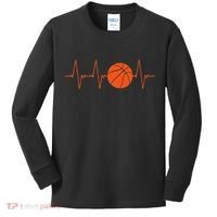 Basketball Heartbeat Basketball lovers player Kids Long Sleeve Shirt thumb 0