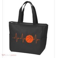 Basketball Heartbeat Basketball lovers player Tote Bag thumb 3