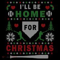 Be Home Baseball Ugly Christmas Sweater Pattern Gift Bucket Hat thumb 4
