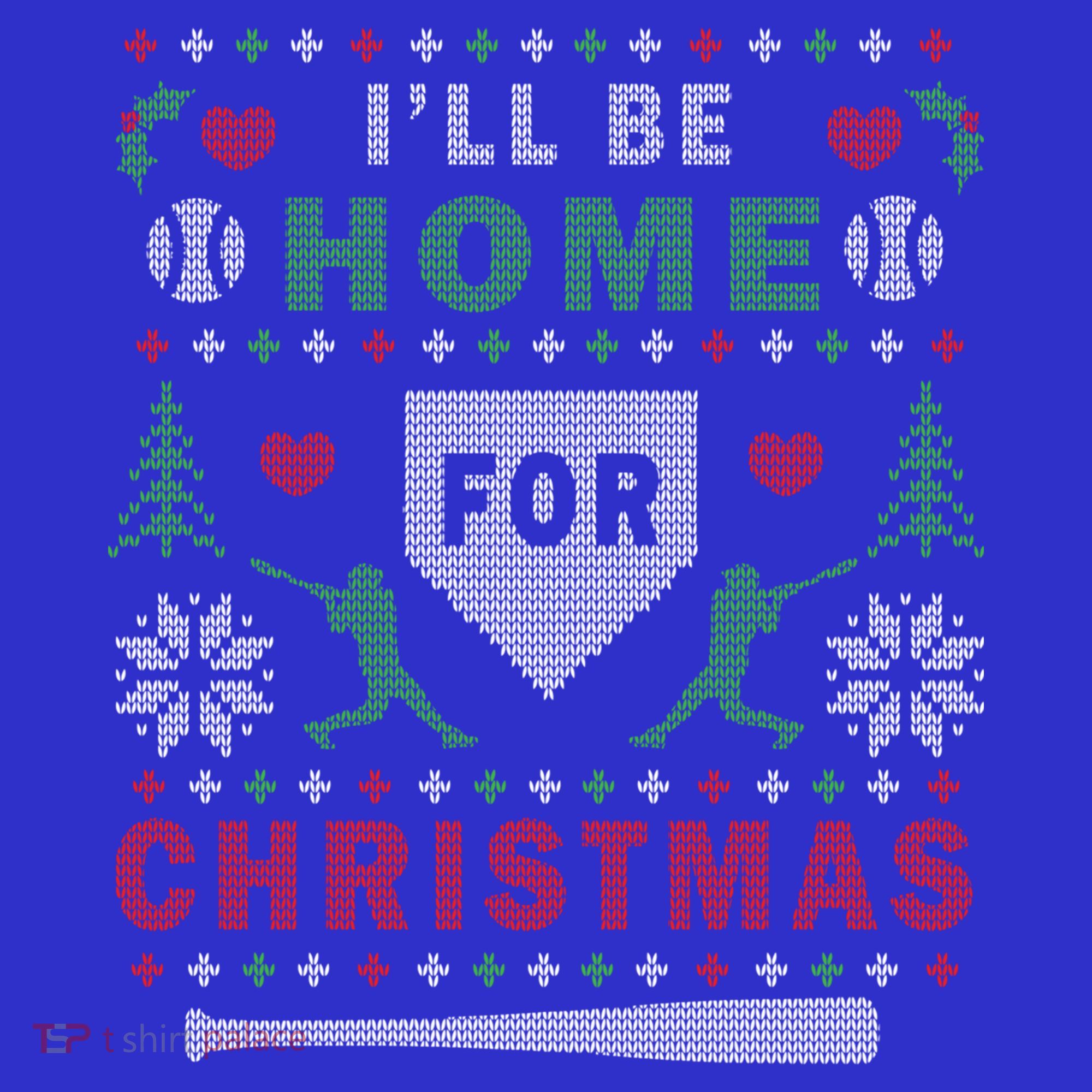 Be Home Baseball Ugly Christmas Sweater Pattern Gift Women's Tank Top