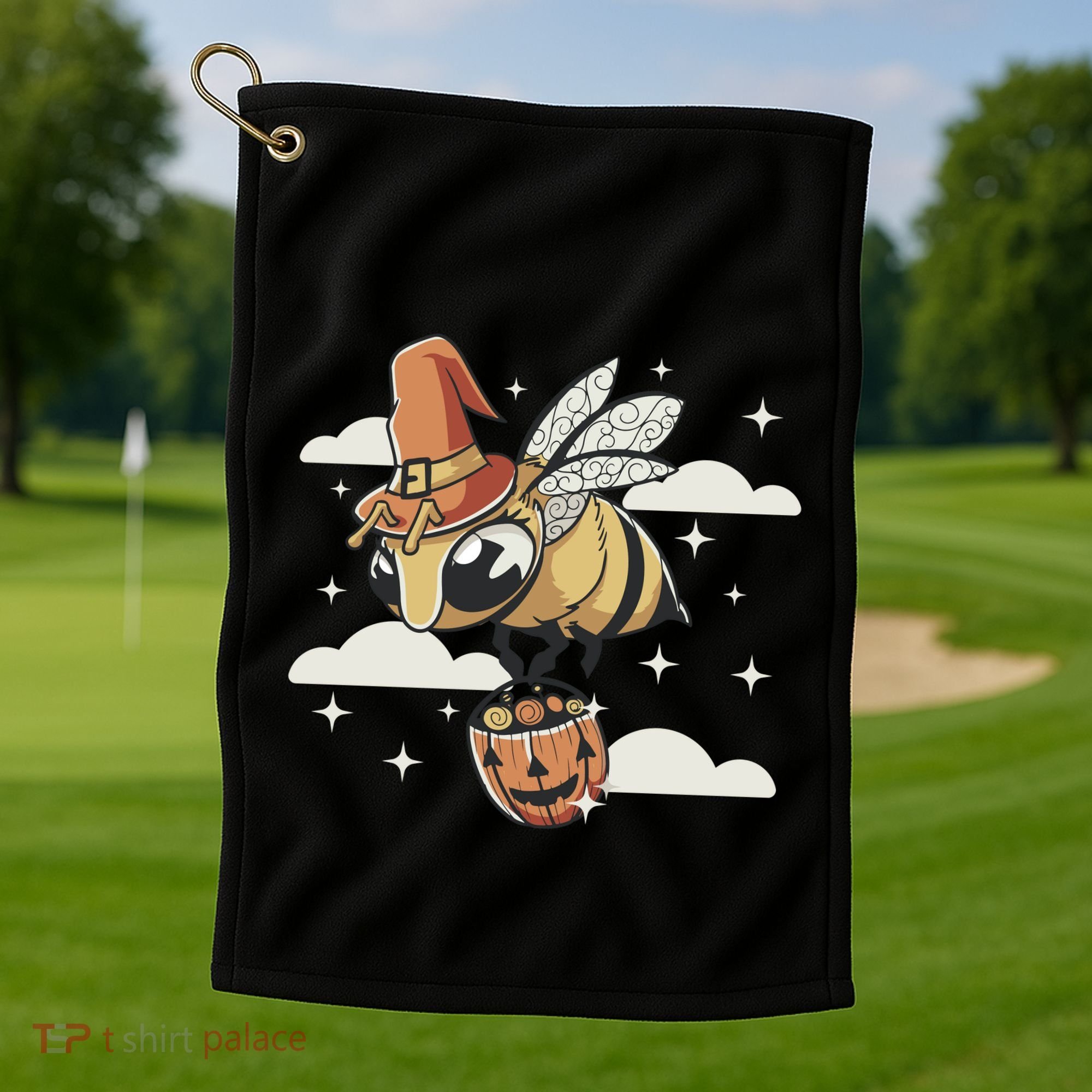 Bumblebee Halloween Golf Towel