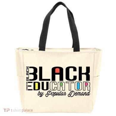 Black History Black Educator By Popular Ded Afro Teacher Gift Tote Bag