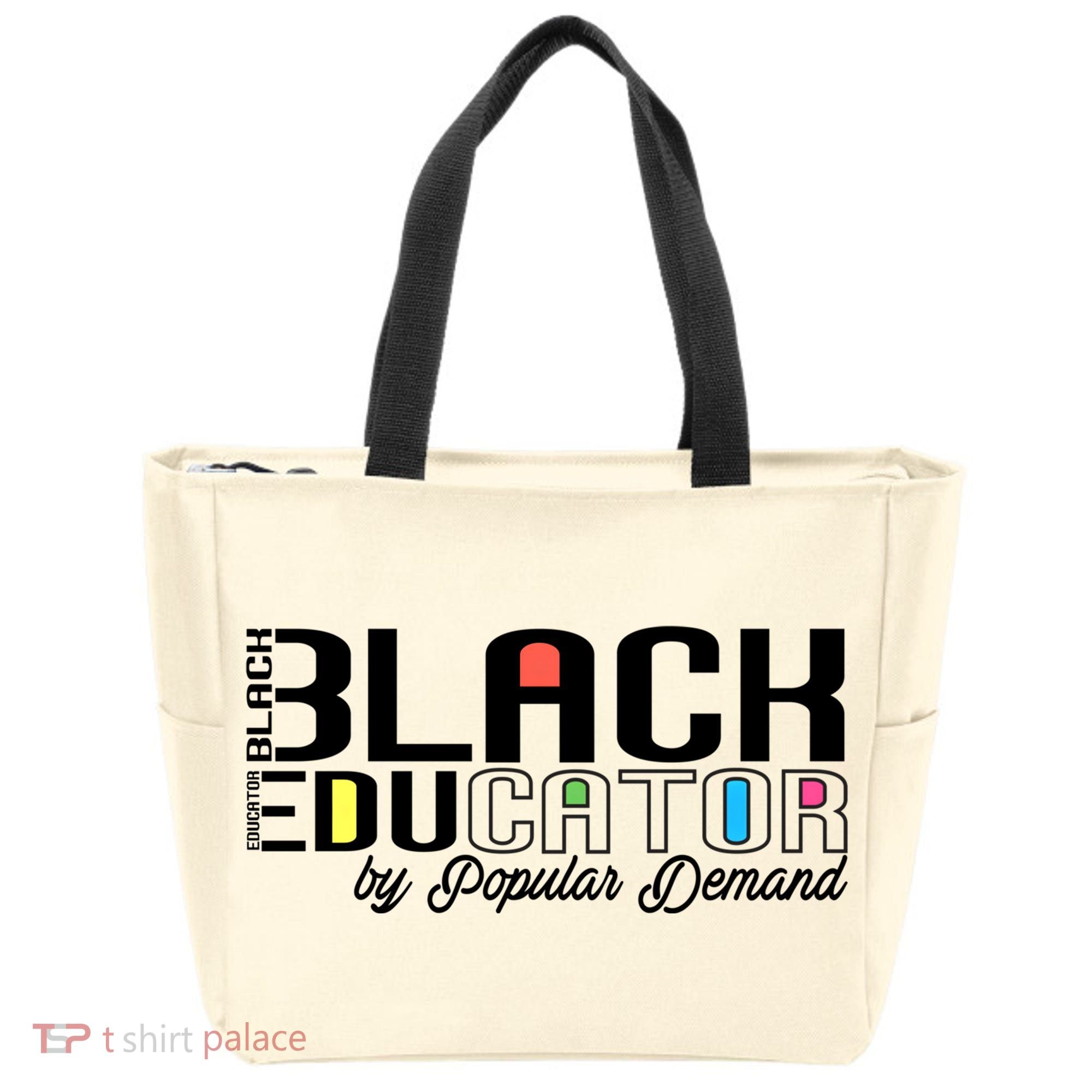 Black History Black Educator By Popular Ded Afro Teacher Gift Tote Bag